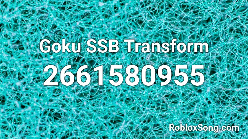 Goku SSB Transform Roblox ID