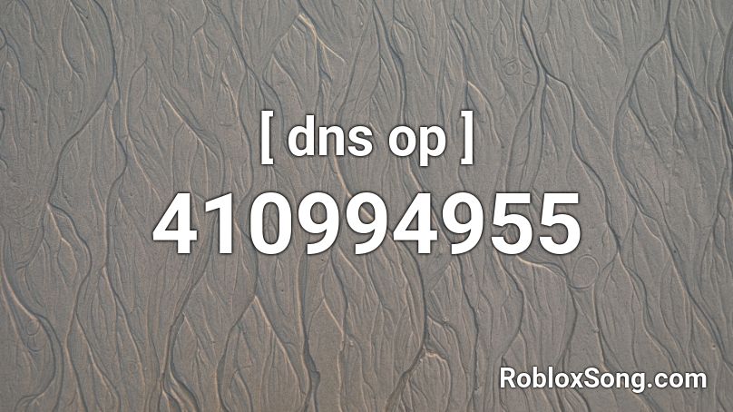 [ dns op ]  Roblox ID