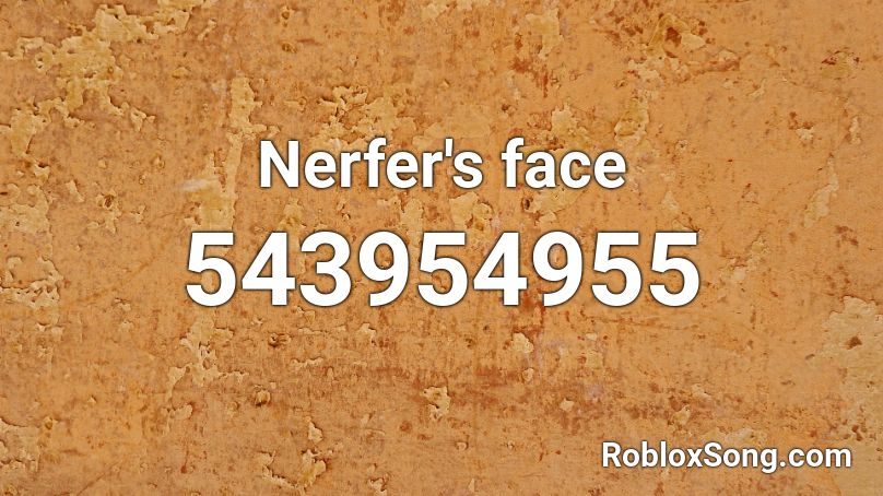 Nerfer's face Roblox ID