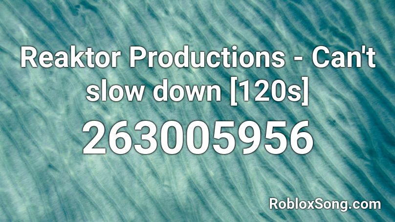 Slow down productions