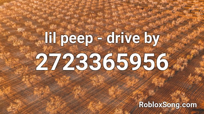 lil peep - drive by Roblox ID