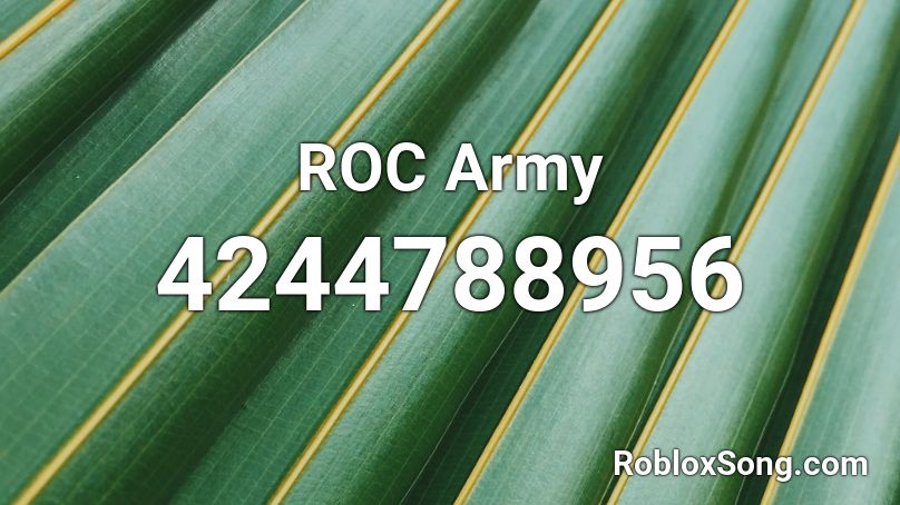 ROC Army Roblox ID