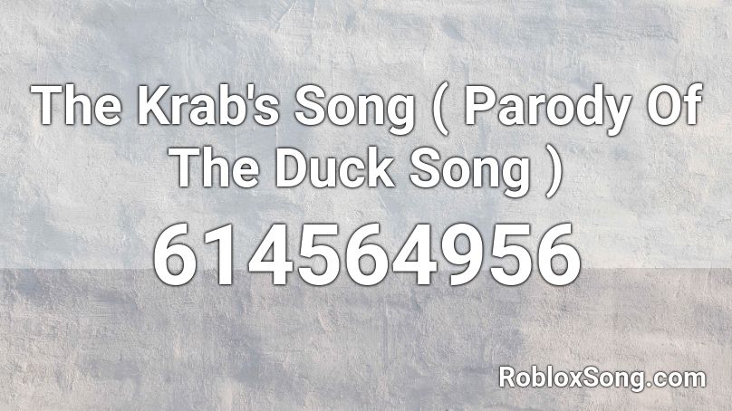 duck song roblox id