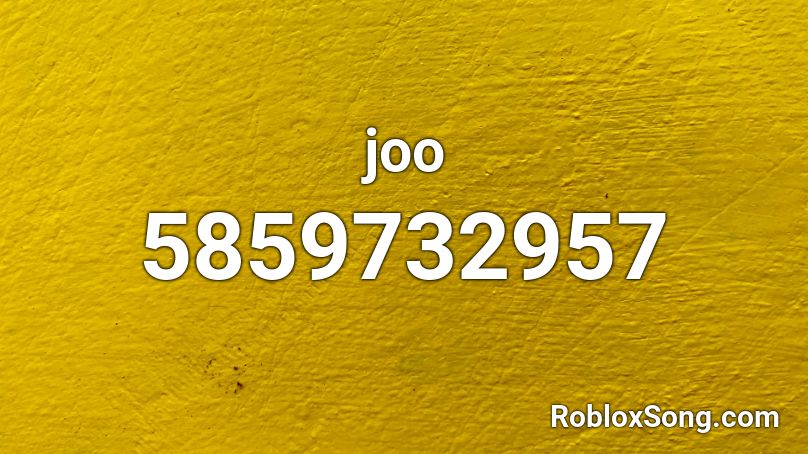joo Roblox ID