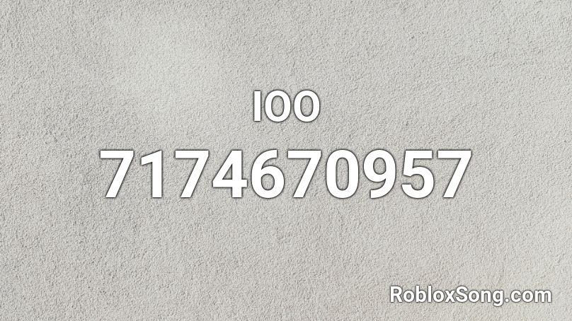 IOO Roblox ID