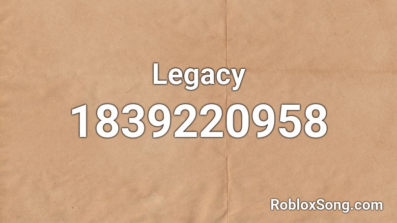 Legacy Roblox ID