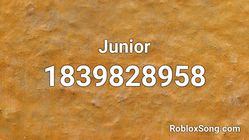 Junior Roblox ID