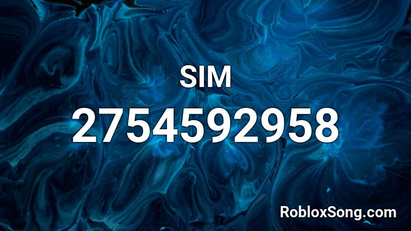 SIM Roblox ID