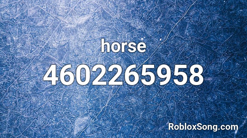 horse Roblox ID