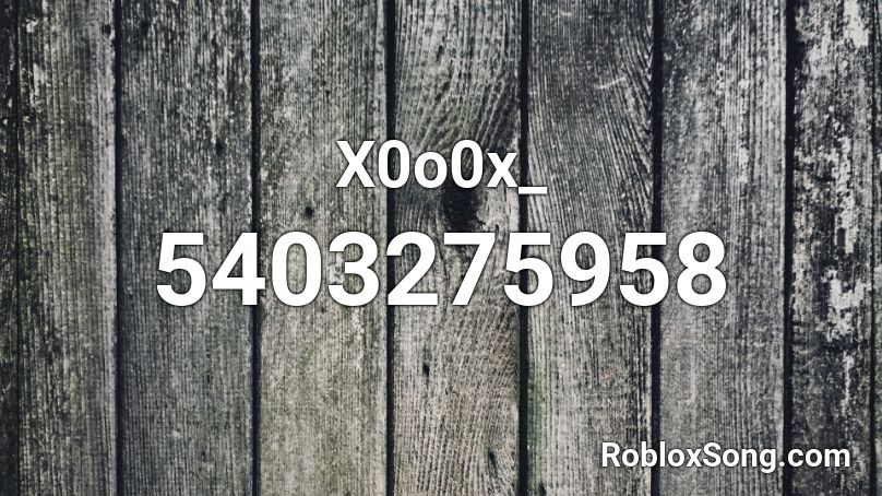 X0o0x_ Roblox ID