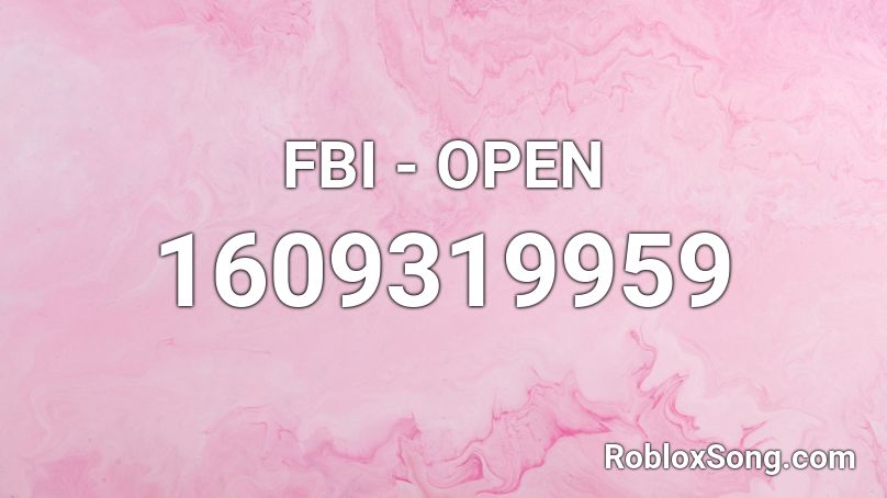 FBI - OPEN Roblox ID