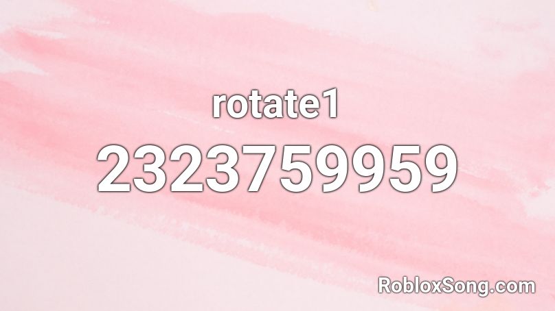 rotate1 Roblox ID