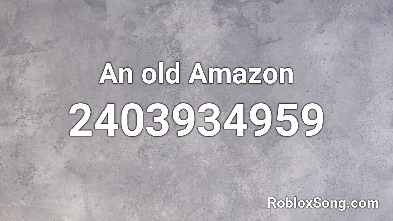 An old Amazon Roblox ID