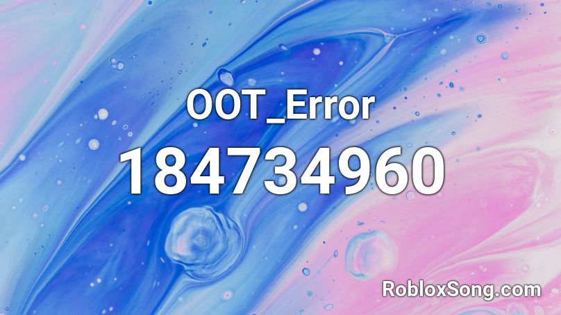 OOT_Error Roblox ID