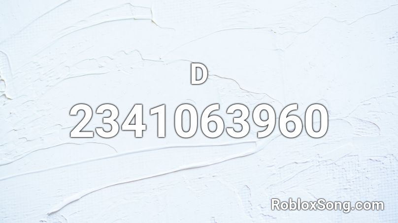 D Roblox ID