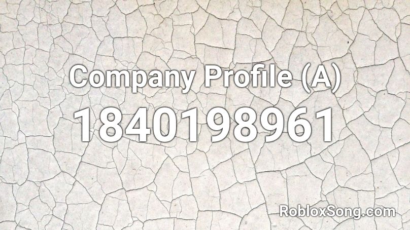 Company Profile (A) Roblox ID