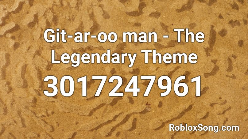 Gitaroo man  -  The Legendary Theme Roblox ID