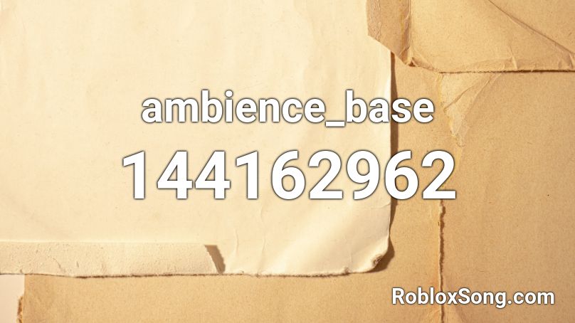 ambience_base Roblox ID