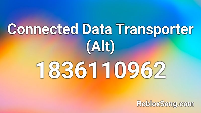 Connected Data Transporter (Alt) Roblox ID