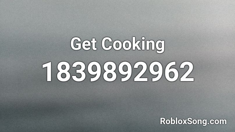 Get Cooking Roblox ID