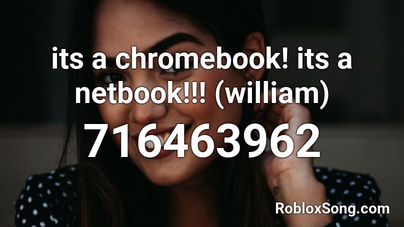 its a chromebook! its a netbook!!! (william) Roblox ID