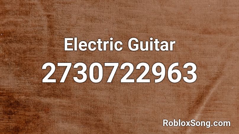 Electric Guitar Roblox ID