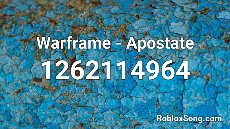 Warframe - Apostate Roblox ID