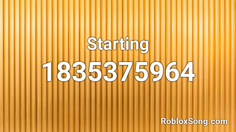 Starting Roblox ID