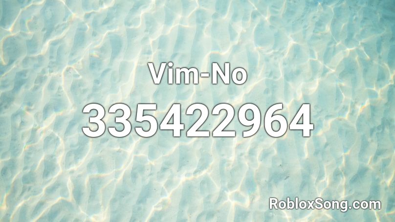 Vim-No  Roblox ID