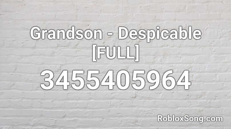 Grandson - Despicable [FULL] Roblox ID