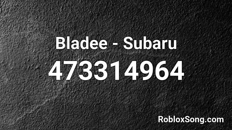 Bladee - Subaru Roblox ID