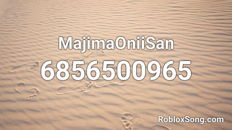 MajimaOniiSan Roblox ID