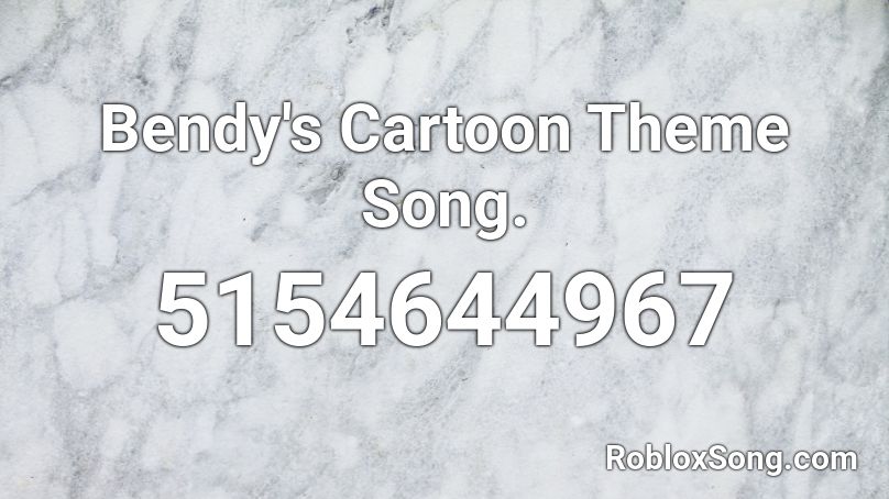 Bendy's Cartoon Theme Song. Roblox ID