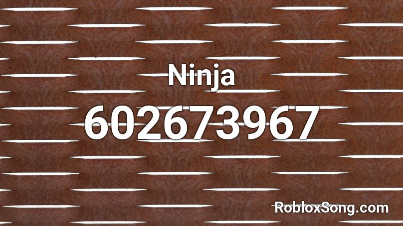 Ninja Roblox ID
