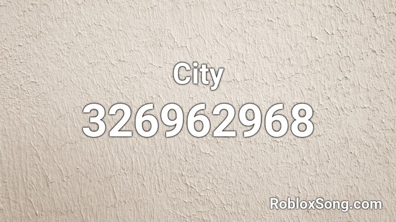 City Roblox ID