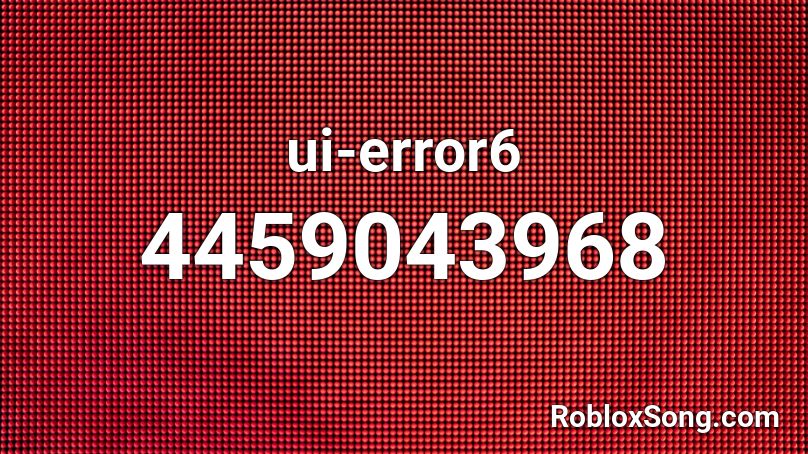ui-error4 Roblox ID