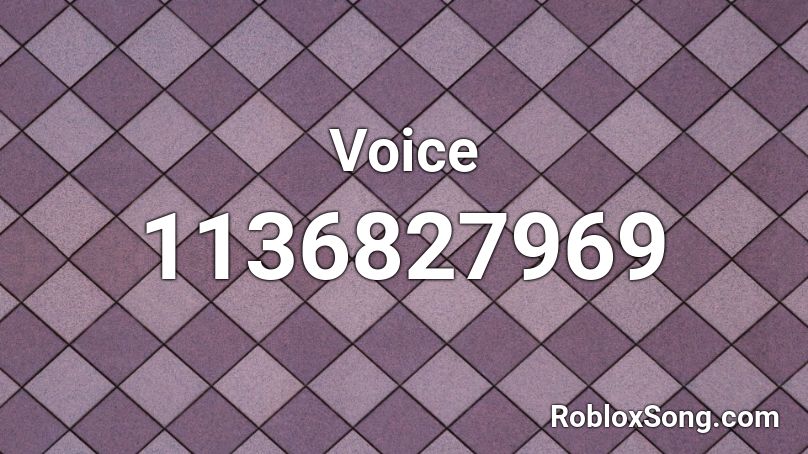 Voice Roblox ID