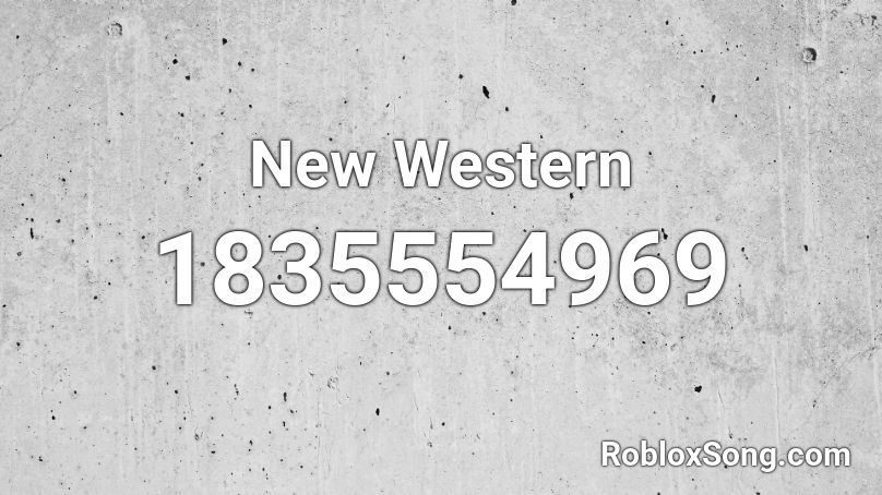 New Western Roblox ID