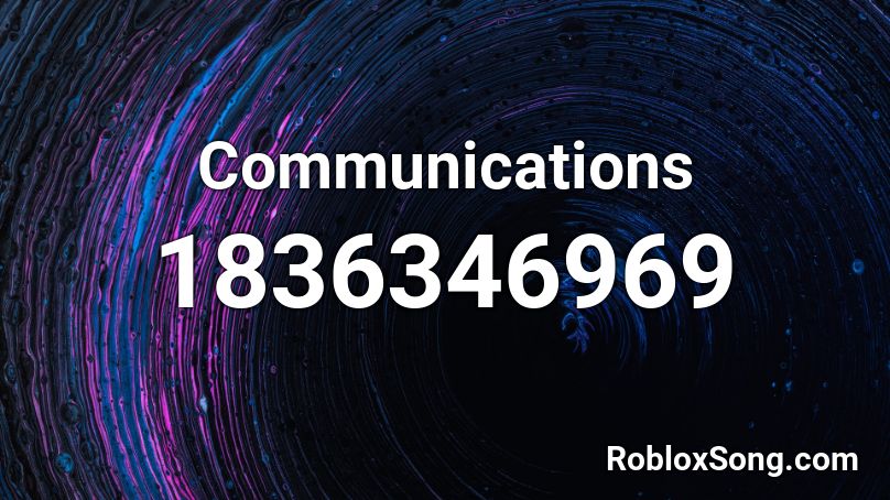 Communications Roblox ID