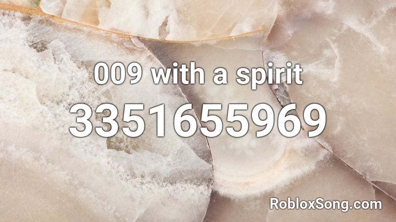 009 with a spirit Roblox ID