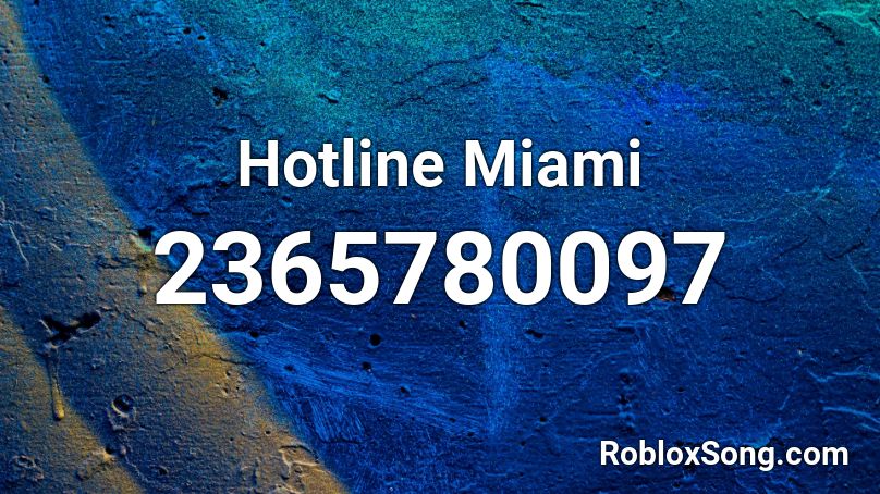 Hotline Miami  Roblox ID