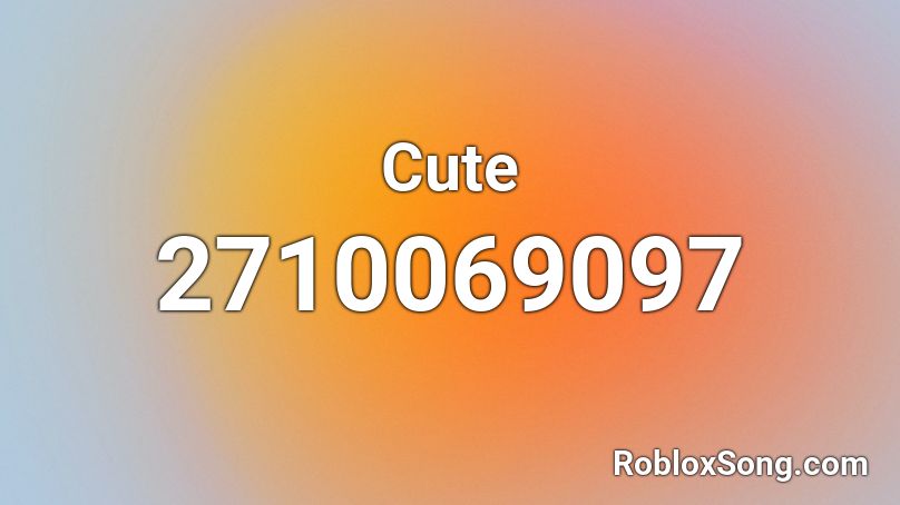 Cute Roblox ID