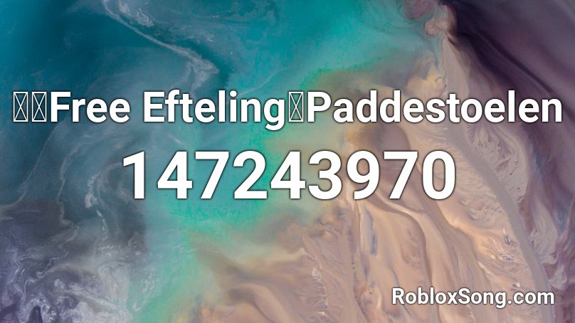 🍄【Free Efteling】Paddestoelen Roblox ID