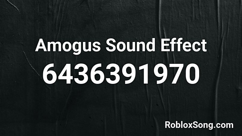 AMOGUS Sound effect 