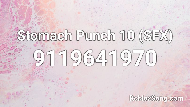 Stomach Punch 10 (SFX) Roblox ID