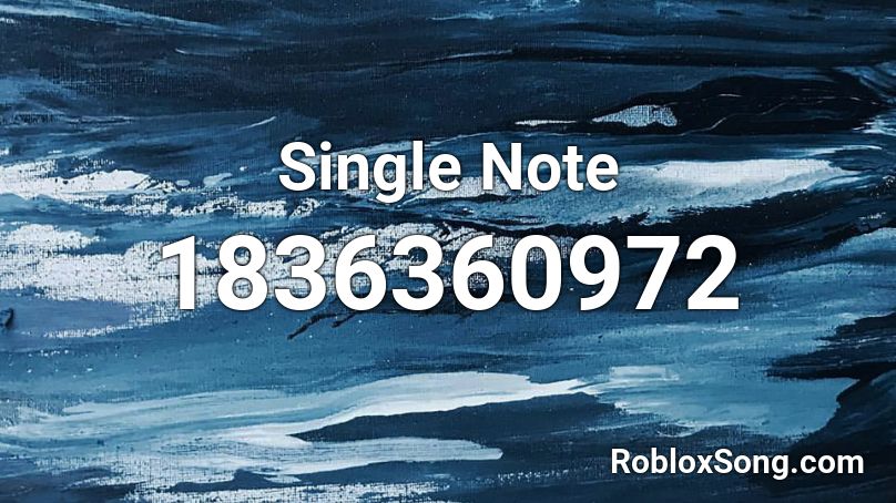 Single Note Roblox ID