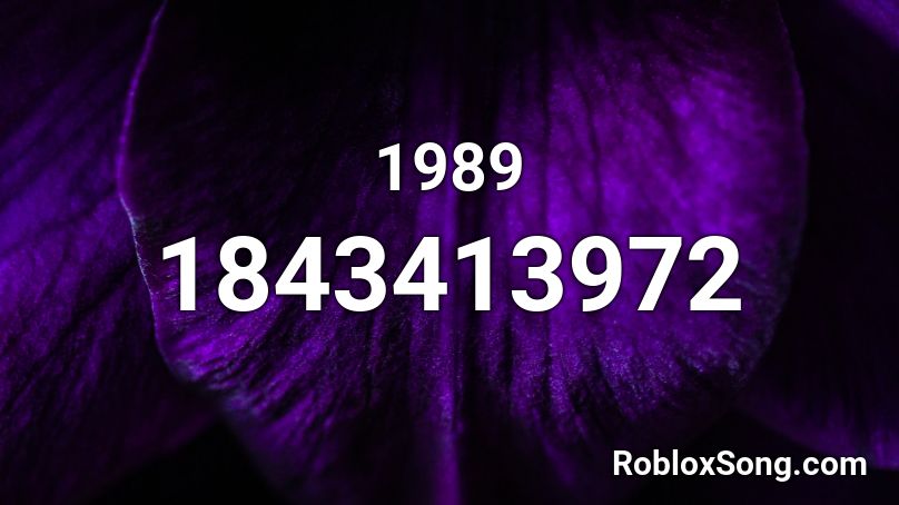 1989 Roblox ID