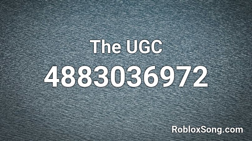 The UGC Roblox ID