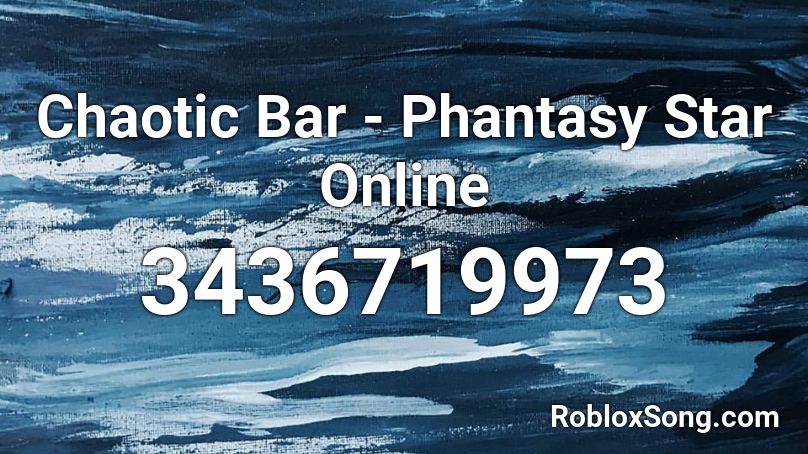 Chaotic Bar - Phantasy Star Online Roblox ID