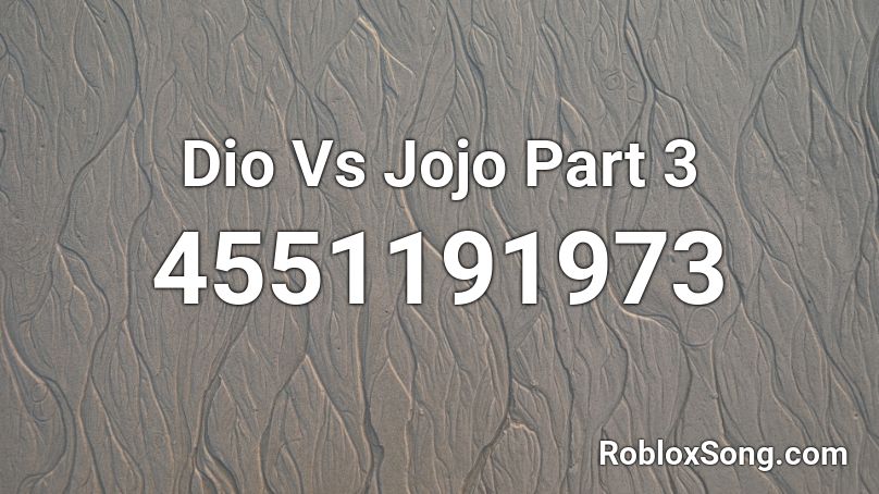 Dio Theme Roblox ID - Roblox Music Codes